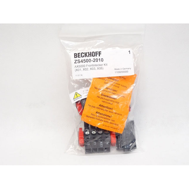 Beckhoff AX5000 Frontstecker Kit ZS4500-2010  (X01, X02, X03, X06) / Inhalt :  4 Stecker / Neu OVP - Maranos.de