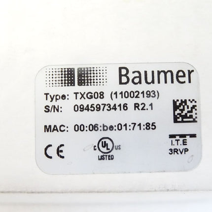 Baumer Sensor TXG08 11002193 Gigabit Ethernet 0,8 Megapixel Monochrom /  Neu OVP - Maranos.de