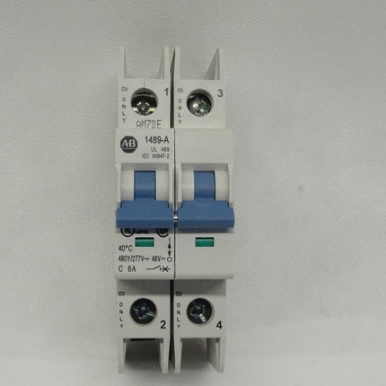 AB Allen Bradley 1489-A2C060 SER. A  Leitungsschutzschalter 2 Pole 6A C - Maranos.de
