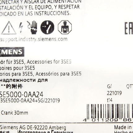 Siemens Positionsschalter 3SE5232-0BC05 3SE5000-0AK00 3SE5000-0AA24 Neu OVP - Maranos.de