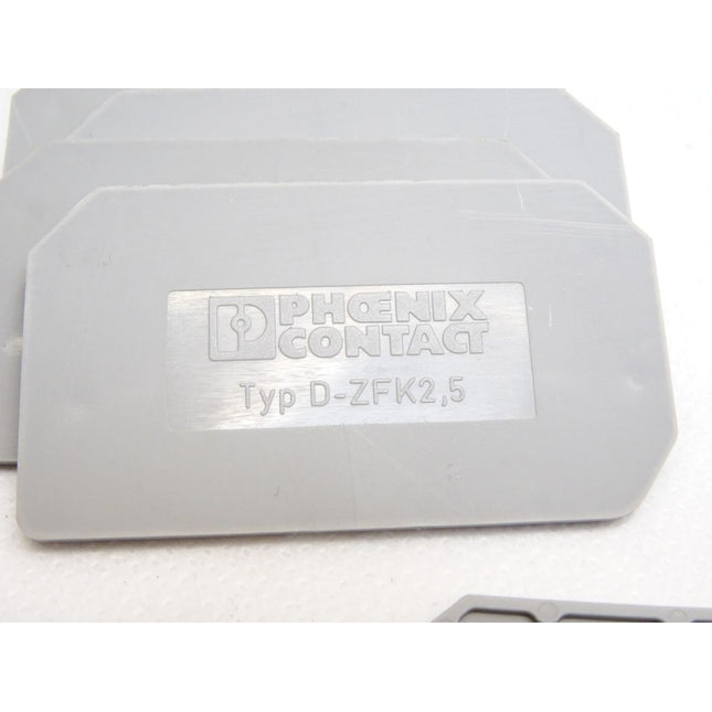 Phoenix Contact End Platte D-ZFK2,5 Inhalt : 10 Stück / Neu - Maranos.de