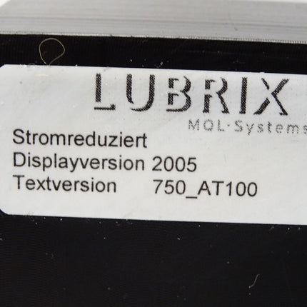 Lubrix MQL-Systems Stromreduziert Displayversion 2005 Textversion 750_AT100 - Maranos.de