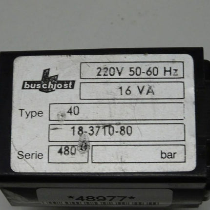 Buschjost Typ 40 / 18-3710-80 / Serie 480 - Maranos.de