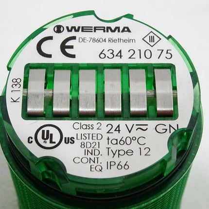 Werma 63421075 TwinLIGHT Classic grün 24VAC/DC GN 634.210.75 / Neu - Maranos.de