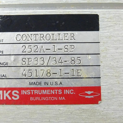 MKS Controller 252A-1-SP Auslassventilsteuerung - Maranos.de