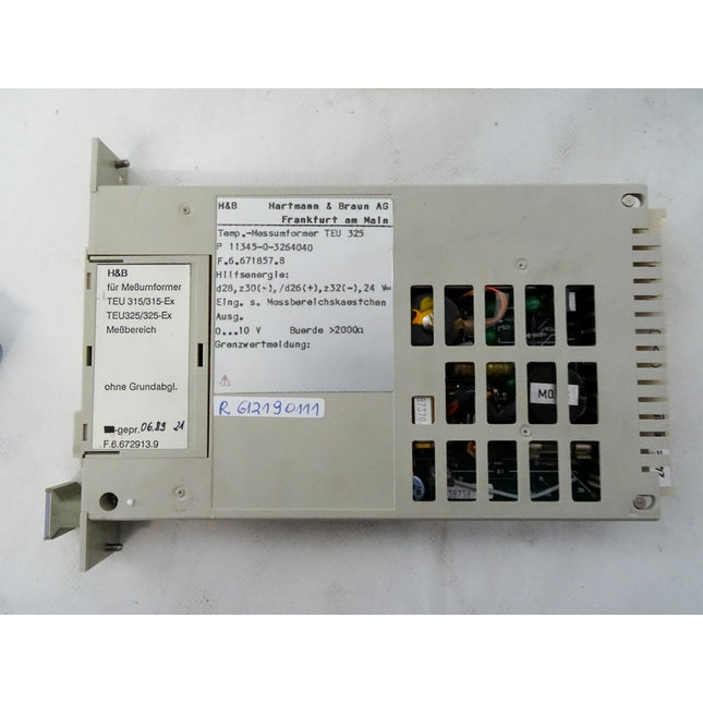 H & B Hartmann & Braun / Temp.-Meßumformer TEU325 - Maranos.de