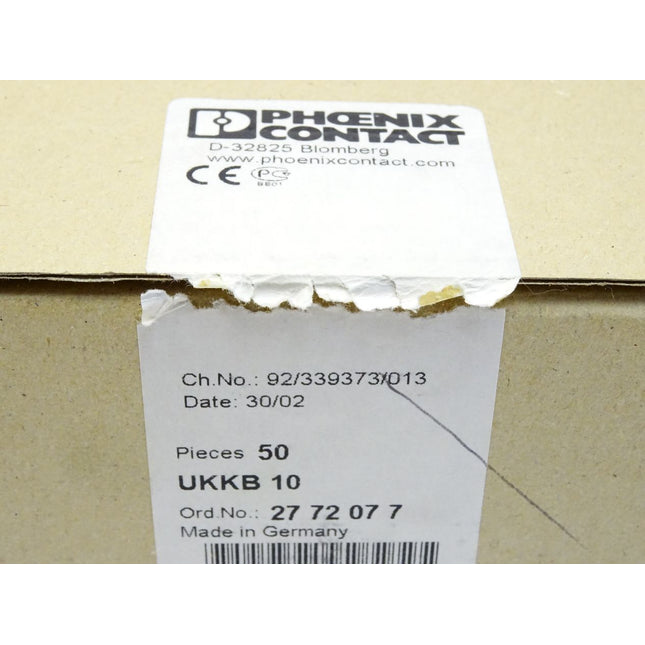 Phoenix Contact Doppelstockklemme UKKB10 / 2772077 / Inhalt : 50 Stück / Neu OVP - Maranos.de