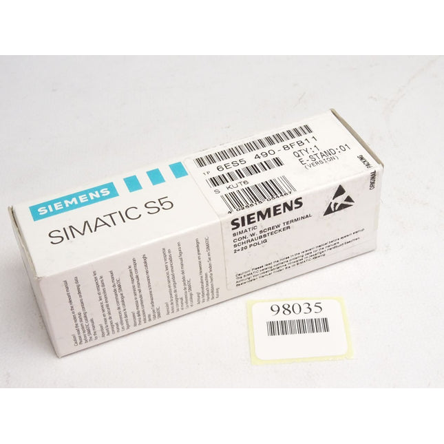 Siemens Simatic Schraubstecker 6ES5490-8FB11 6ES5 490-8FB11 / Neu OVP - Maranos.de