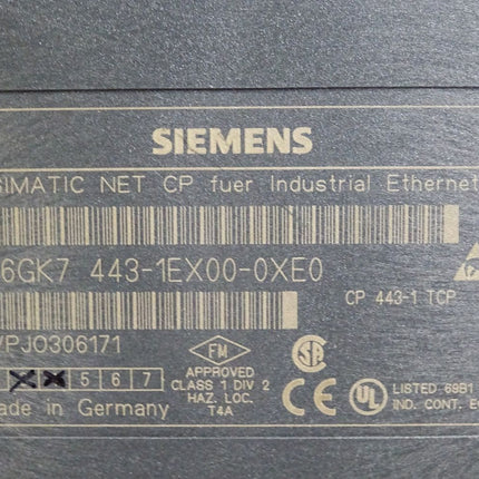 Siemens Kommunikationsprozessor CP 443-1 6GK7443-1EX00-0XE0 - Maranos.de