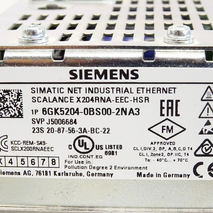 Siemens Scalance X204RNA EEC HSR 6GK5204-0BS00-2NA3 6GK5 204-0BS00-2NA3 - Maranos.de