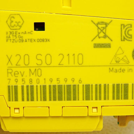 B&R X20SO2110 X20 SO 2110 Rev. M0 2 sichere digitale Ausgänge / Neuwertig - Maranos.de