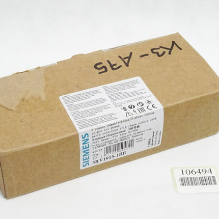 Siemens 3RV1915-1BB Inhalt : 9 Sammelschiene / Neu OVP - Maranos.de