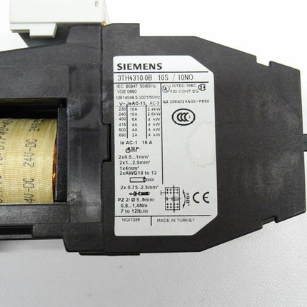 Siemens 3TH4310-0B 24V Spule Schutzschalter 3TH4 310-0B - Maranos.de