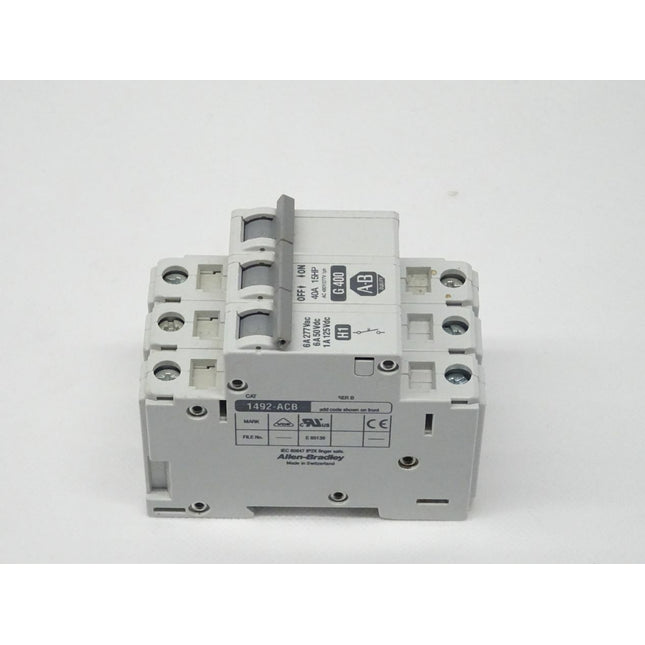 Allen Bradley 1492-ACBH1 + 1492-CB2G400 Schutzschalter - Maranos.de