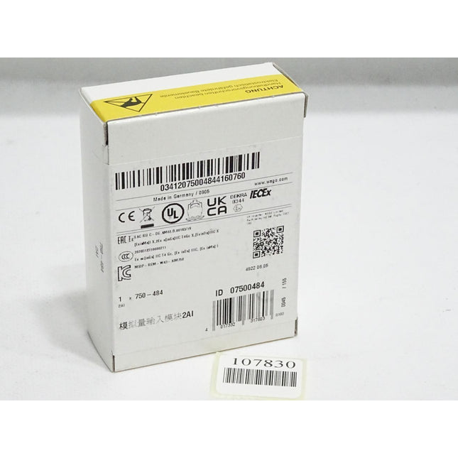 Wago 750-484 2-Kanal-Analogeingang / Neu OVP versiegelt - Maranos.de