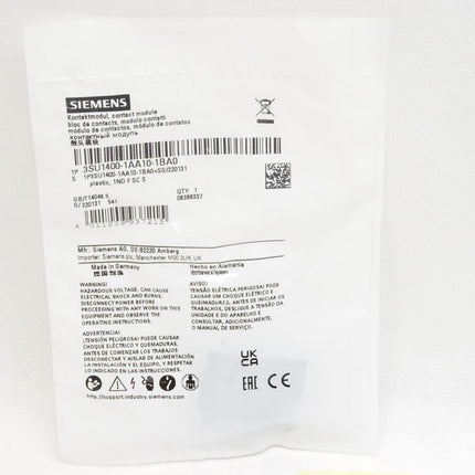 Siemens Kontaktmodul 3SU1400-1AA10-1BA0 / Neu OVP - Maranos.de