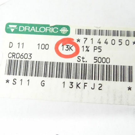 5000x Draloric CR0603 - 13K Ohm / 13KFJ2 Widerstände - Maranos.de