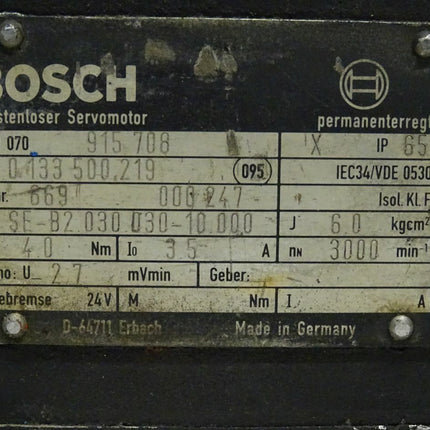 Bosch SE-B2.030.030-10.000 Bürstenloser Servomotor  3000 Rpm - Maranos.de