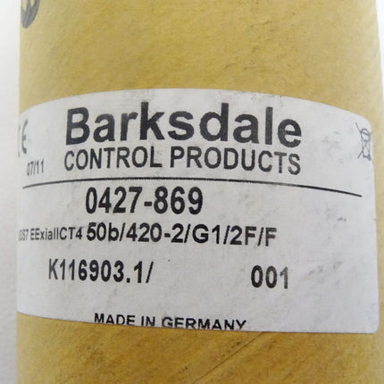 Barksdale 0427-869 / UDS7EExia/ibIICT4 / 50b/420-2/G1/2F/F / Neu OVP - Maranos.de
