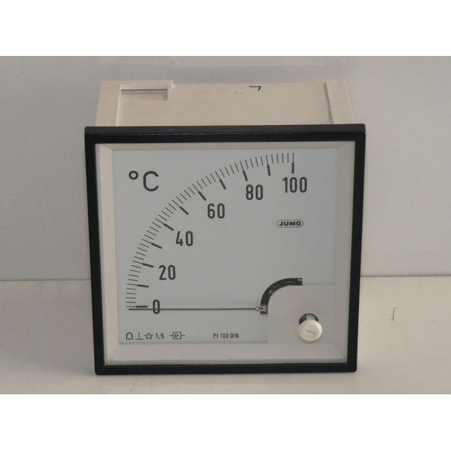JUMO QAv-96 / 220V / 0-100C / Mess-Regler Drehspul-Anzeigeinstrument - Maranos.de