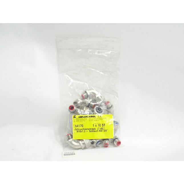 Helukabel 94170 Schlauchverschraub. LT 90 M16x1,5 -Schlauch NW 3/8" / Inhalt:10 Stück / Neu OVP - Maranos.de