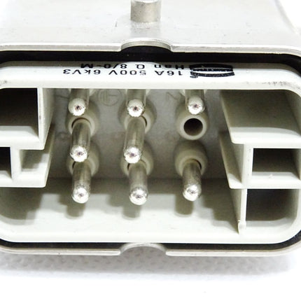 Harting Stecker mit Gehäuse 16A 500V 6kV3 Han Q 8/0-M - Maranos.de