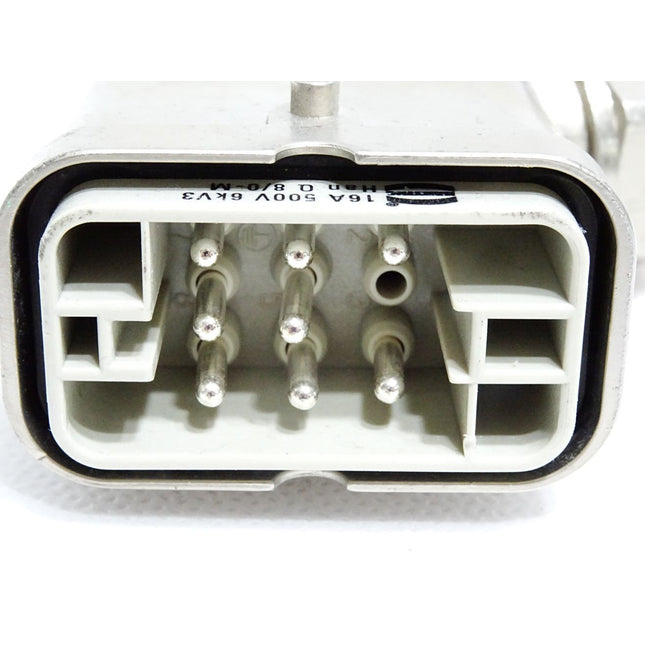 Harting Stecker mit Gehäuse 16A 500V 6kV3 Han Q 8/0-M - Maranos.de