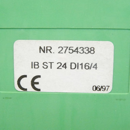 Phoenix Contact Interbus IB STME 24 DI 16/4 / 2754396 + IB ST 24 DI16/4 / 2754338 - Maranos.de