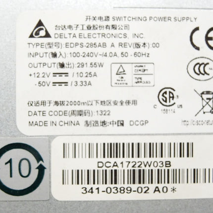 Delta Electronics EDPS-285AB 291.55W Switching Power Supply - Maranos.de