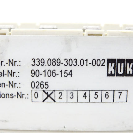 Kuka 339.089-303.01-002 / 90-106-154 / Version 1 - Maranos.de