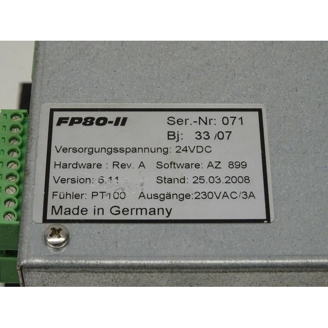 Feller Engineering FP80-II Rev. A Software AZ 899 - Maranos.de