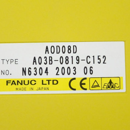 Fanuc A03B-0819-C152 Output Module AOD08D N6304 2003-06 - Maranos.de