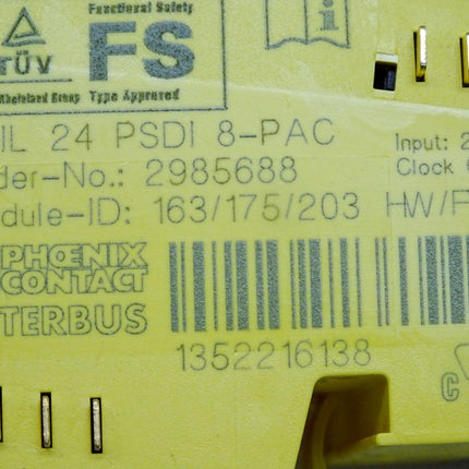 Phoenix Contact 2985688 IB IL 24 PSDI 8-PAC Sicherheitsmodul - Maranos.de