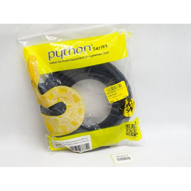 Python 8070PY-050S Patchkabel Rohkabel Cat.7 schwarz 5m / Neu OVP - Maranos.de