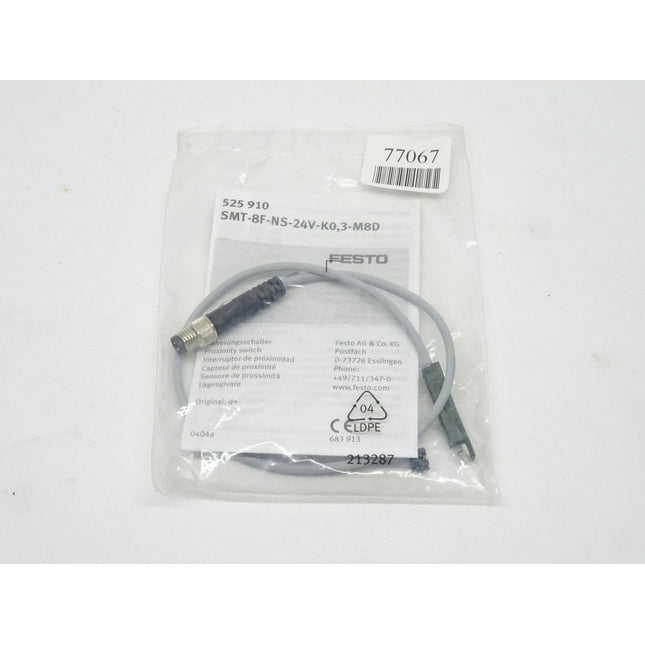 Festo 525 910 SMT-8F-NS-24V-K0,3-M8D NEU-OVP versiegelt / 525910 - Maranos.de