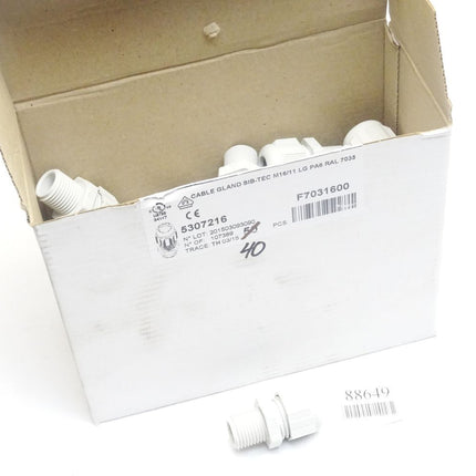 Schlemmer Cable Gland SIB-TEC M16/11 LG PA6 / 5307216 / Inhalt : 40 Stück / Neu OVP - Maranos.de
