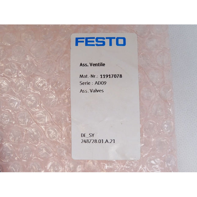 Festo 11917078 AD09 Ass.Ventile / Neu OVP - Maranos.de