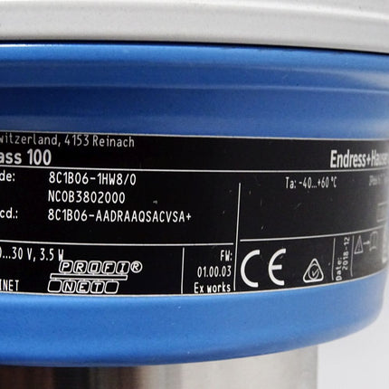 Endress+Hauser Durchflussmessgerät 8C1B06-1HW8/0 Sensor C Cubemass 100 8C1B06-AADRAAQSACVSA+ / Neuwertig - Maranos.de