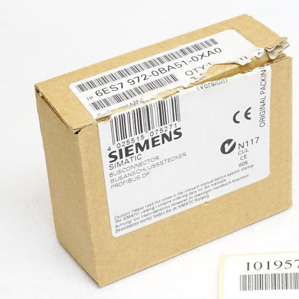 Siemens 6ES7972-0BA51-0XA0 6ES7 972-0BA51-0XA0 Anschlussstecker für Profibus / Neu OVP - Maranos.de