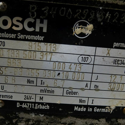 Bosch Bürstenloser Servomotor 1070915113 / SE-B3 055.030-10.000 - Maranos.de