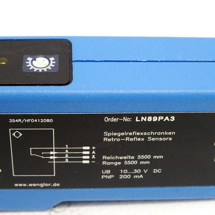 Wenglor LN89PA3 Spiegelreflexschranke - Maranos.de