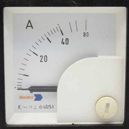 Kordes Amperemeter 0...40A 40/5A Einbaumessgerät - Maranos.de