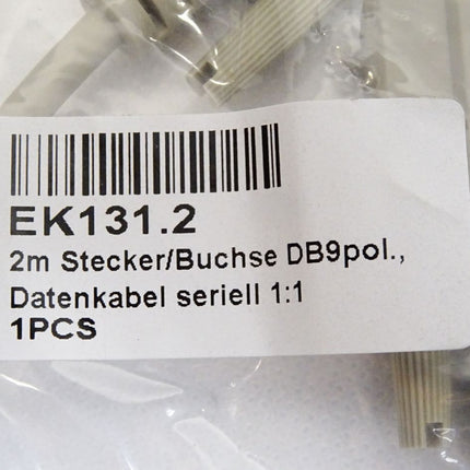 EK131.2 2m Stecker/Buchse DB9pol. Datenkabel seriell 1:1 / Neu OVP - Maranos.de