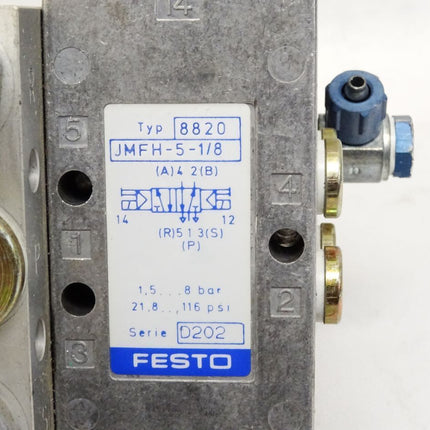 Festo 8820 JMFH-5-1/8 + 4527 MSFG-24 + 11899 PRS-1/8-3 - Maranos.de