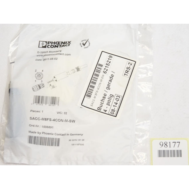 Phoenix Contact 1506891 SACC-M8FS-4CON-M-SW Steckverbinder / Neu OVP - Maranos.de