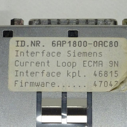 Siemens 6AP1800-0AC80 Interface 6AP1 800-0AC80 MT150/151 - Maranos.de