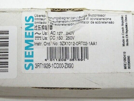 Siemens 3RT1926-1CD00-ZX90 / 3RT 1926-1CD00-ZX90 Überspannungsbegrenzer 1 Stück - Maranos.de