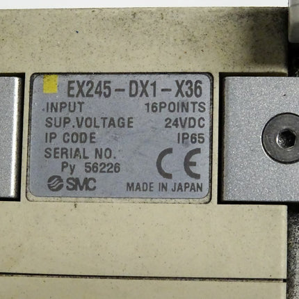 SMC Bus Modul EX245-SPR1-X165 + Input Block EX245-DX1-X36 + Valve VQC2101NR-5-X27 - Maranos.de