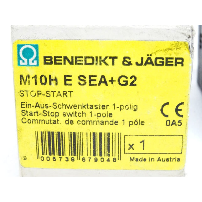 Benedikt & Jäger M10H M10HESEA+G2 Stop-Start Ein-Aus-Schwenktaster 1-polig / Neu OVP - Maranos.de