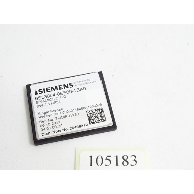Siemens 6SL3054-0EF00-1BA0 SINAMICS S120 CompactFlash Card - Maranos.de